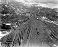 Aerial view of railyard for Union Terminal - Jacksonville, Florida