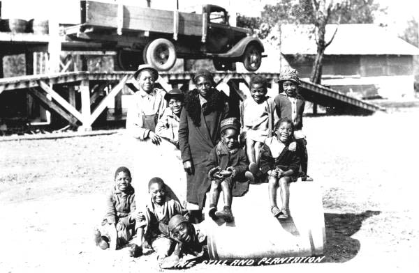 Children at Lewis Plantation and turpentine still- Brooksville, Florida