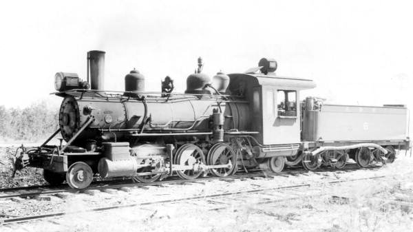Alabama and Western Florida Railroad Company engine #6 - Southport Region, Florida