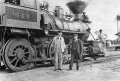 Atlantic Coast Line Railroad employees with steam engine 643 - De Land, Florida