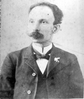 Portrait of Cuban patriot, author José Martí
