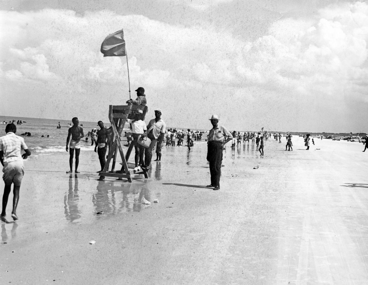 The lifeguard station at Butler Beach (circa 1950s).