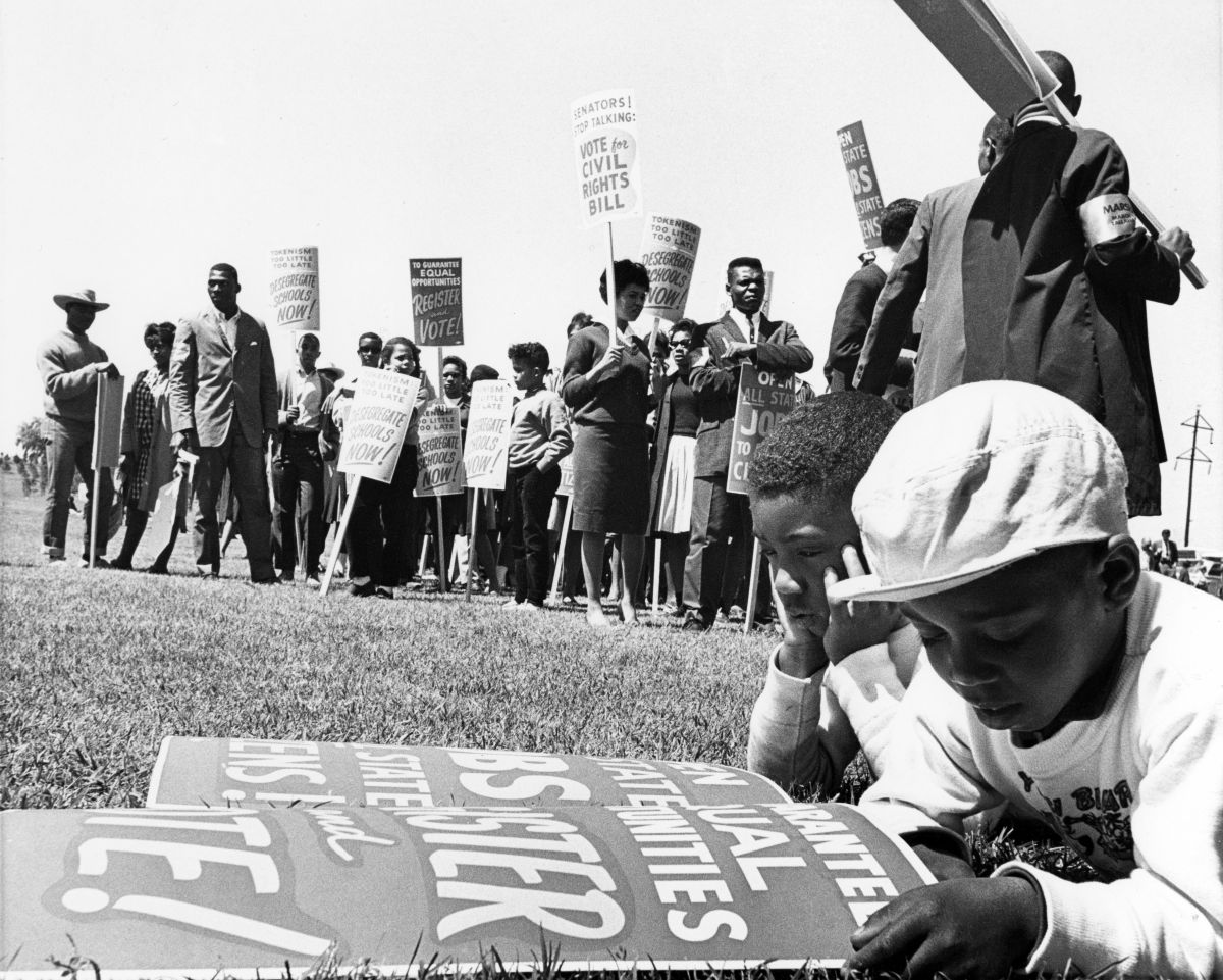 Scene from the NAACP march in Tallahassee