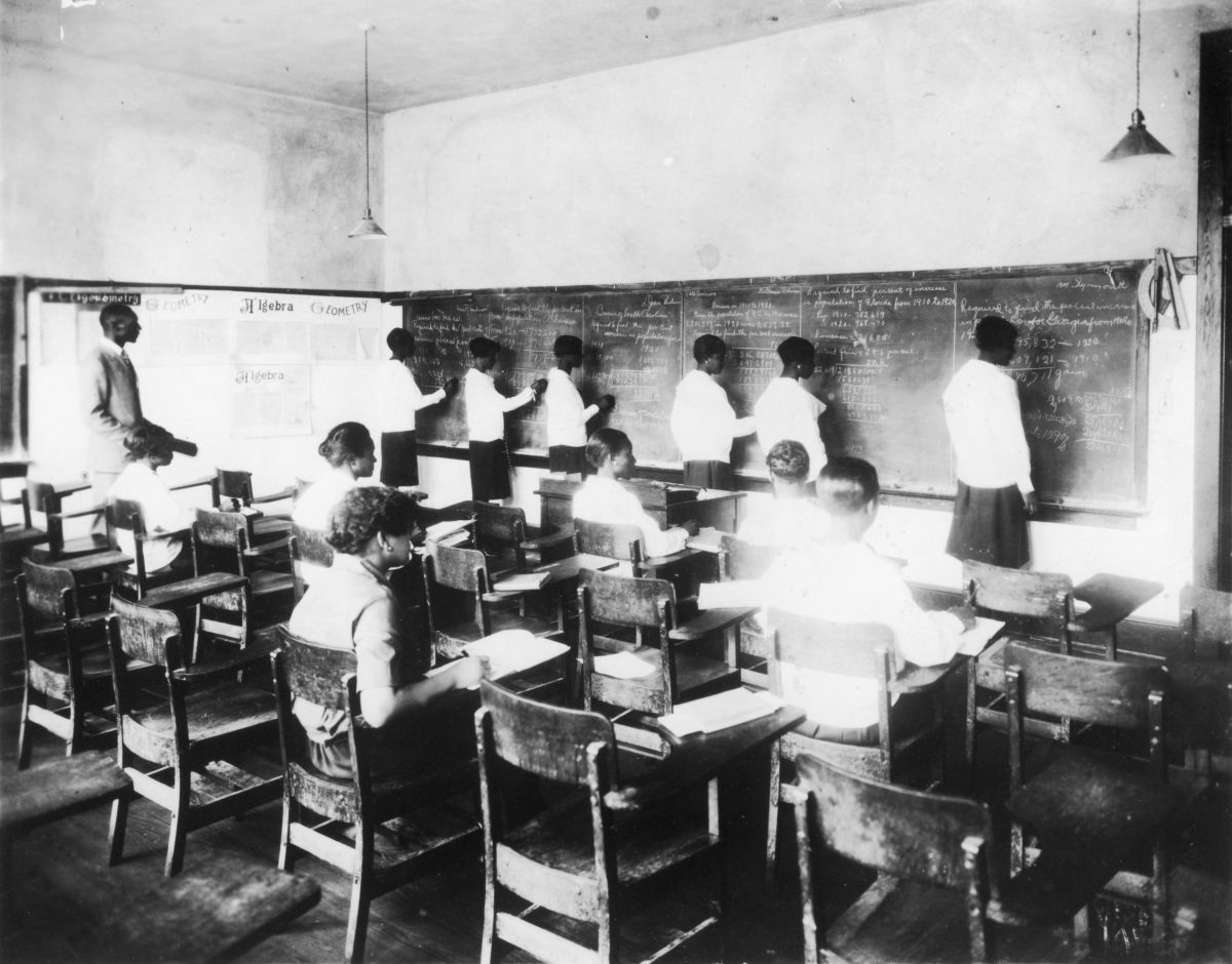  A mathematics class at Florida A & M University