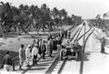 Arrival of the first automobile at Long Key Fishing Camp - Layton, Florida