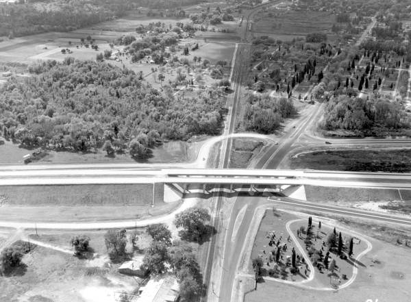 Aerial view of Interstate 4 - Hillsborough County, Florida
