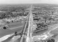 Aerial view of U.S. Highway 1, south of the city - Miami, Florida.