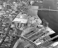Aerial view of the Atlantic Coast Line Railroad building under construction.