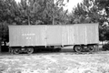 Alger-Sullivan Lumber Company restored wood frame boxcar - Pensacola, Florida.