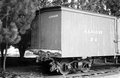 Alger-Sullivan Lumber Company restored wood frame boxcar - Pensacola, Florida.