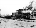 Alger-Sullivan Lumber Company steam engine #101 hauling logs