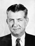 Close-up portrait of Democrat House Representative H.E. Lancaster - Trenton, Florida