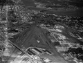 Aerial view overlooking the Union Terminal train yard - Jacksonville, Florida.
