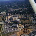 Aerial view looking north over the west side of the FSU campus in Tallahassee, Florida.