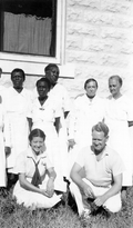 Group portrait of midwives.