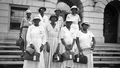 Group portrait of midwives at the Midwife Institute at Florida A&M College in Tallahassee, Florida.