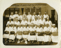 Group portrait of Marion County midwives at the Florida State Board of Health Midwife Institute in St. Augustine, Florida.