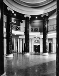 Interior view of Florida's new Supreme Court Building rotunda in Tallahassee, Florida.