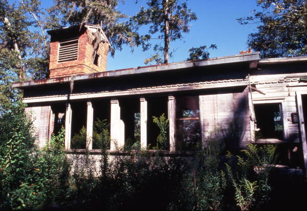 Remains of Calvin Phillips' home in Tallahassee (circa 1974).