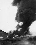 Fire at W.J. Boynton's turpentine still in Tallahassee, Florida.