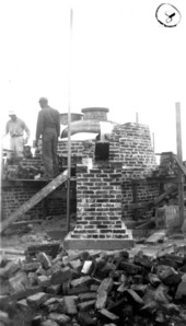Chimney flue take-off from still