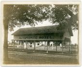 Altamonte Hotel tram shed at the Atlantic Coast Line Railroad station in Altamonte Springs.