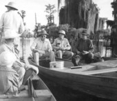 Fishermen discussing before fishing - Dead Lakes, Florida