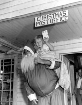 Lewis Yates and Santa Claus - Christmas, Florida