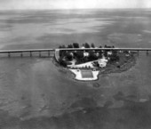 Aerial view of Pigeon Key