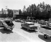 Tourists at the Florida Welcome Station