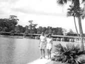 Betty Gantt and Jack McEarchern with a view of the dock - Ocala, Florida .