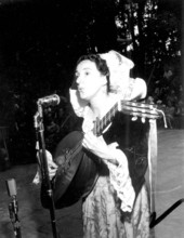 Sonia Malkine performing at the 1970 Florida Folk Festival - White Springs, Florida