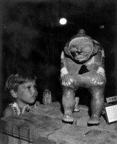 Unidentified child views the antiquities - Fort Walton Beach, Florida