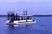 Airboat "Gator Gal" providing a tour at the Myakka River State Park - Sarasota, Florida..