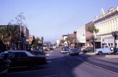 View looking west along Centre St. near the intersection with 4th St. in downtown Fernandina Beach, Florida.