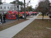 Demonstration march for Gore during the 2000 presidential election vote dispute.