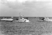 Coast watching private boats returning from Mariel, Cuba with refugees on board - Key West, Florida.