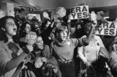 ERA Pro and Con demonstrators try to outshout each other in the legislative halls - Tallahassee, Florida.