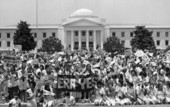 ERA demonstrators in front of the Florida Supreme Court - Tallahassee, Florida.