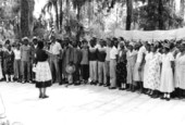 Students from New Stanton High School singing- White Springs, Florida