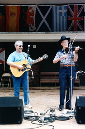 Richard Seaman and Jack Piccalo perform at the Florida Folk Festival - White Springs, Florida .