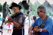 Richard Seaman and Jack Piccalo perform at the Florida Folk Festival - White Springs, Florida .