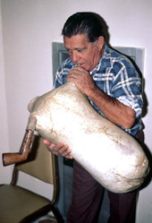 Nikitas Tsimouris playing the tsambouna- Tarpon Springs, Florida