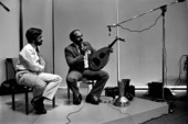 Folklorist David Taylor and Arabic singer Fahed Iwais at Folk Arts Day- Jacksonville, Florida.