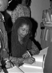 Alice Walker signing autographs at the Zora Neale Hurston Festival of the Arts and Humanities - Eatonville, Florida