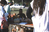 Gourd craft items at the Zora Neale Hurston Festival of the Arts and Humanities - Eatonville, Florida