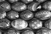 Pysanky, or Ukrainian Easter eggs, made by Lu Gurley- White Springs, Florida