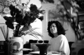 Kathy Levanthal making an Ikebana floral arrangement- Lake Park, Florida.