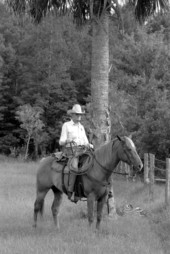 Cow whip maker George "Junior" Mills - Okeechobee, Florida.