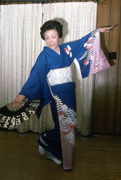 Kazuko Law performing a traditional Japanese dance - Gulf Breeze, Florida